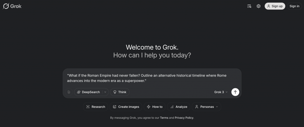 Grok AI
Artificial Intelligence
AI